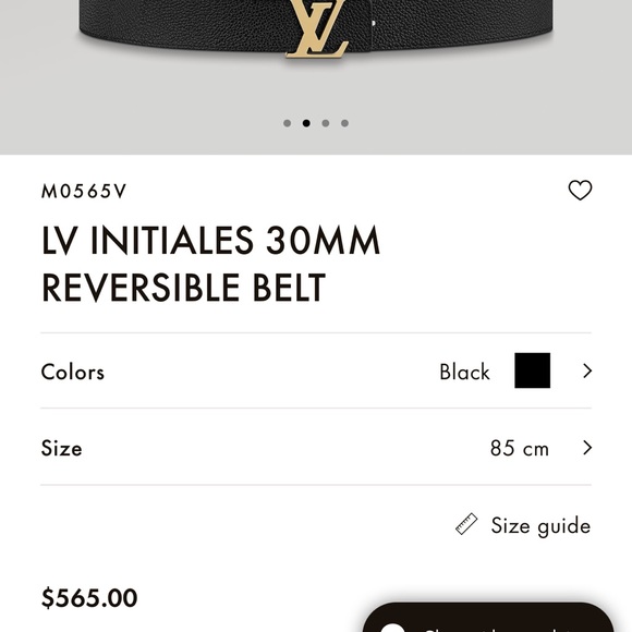 Only worn once or twice reversible with original box. - Picture 2 of 3